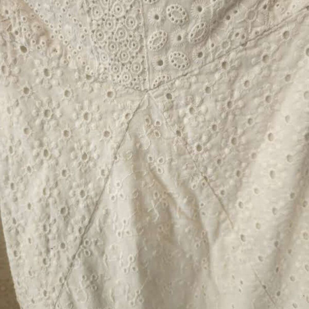 Lauren Ralph Lauren White Eyelet Skirt Size 16 - Picture 3 of 6